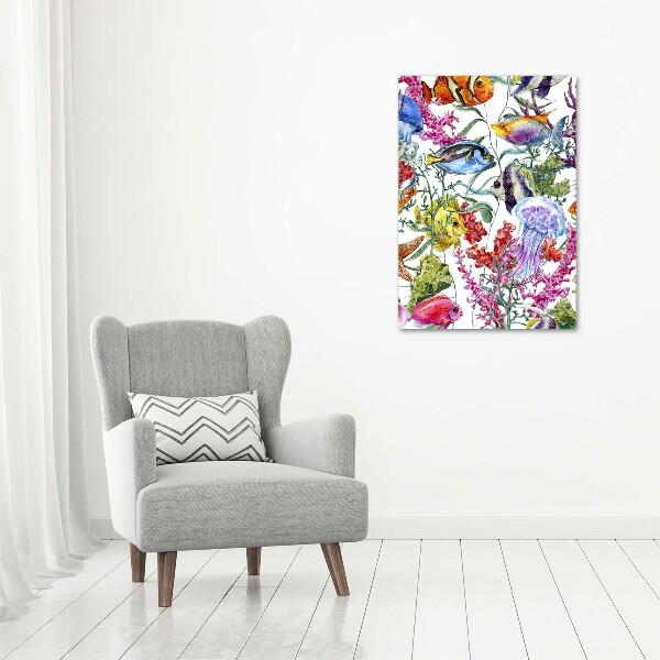 Verticale canvasfoto Onderwaterwereld