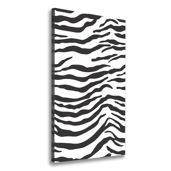 Verticaal canvasschilderij Zebra-achtergrond