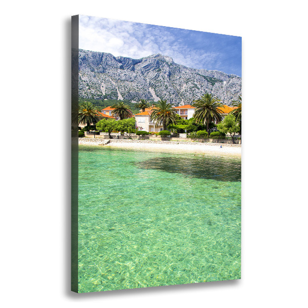 Verticale foto op canvas Strand in Kroatië