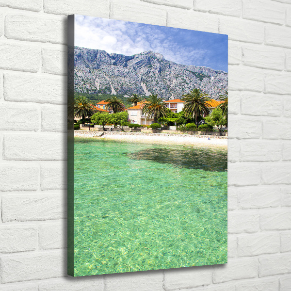 Verticale foto op canvas Strand in Kroatië