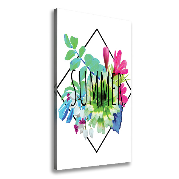 Verticaal schilderij op canvas Zomer