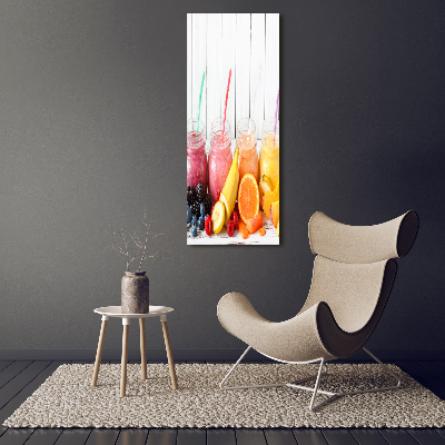 Verticaal schilderij op canvas Kleurrijke cocktails