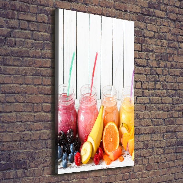 Verticaal schilderij op canvas Kleurrijke cocktails