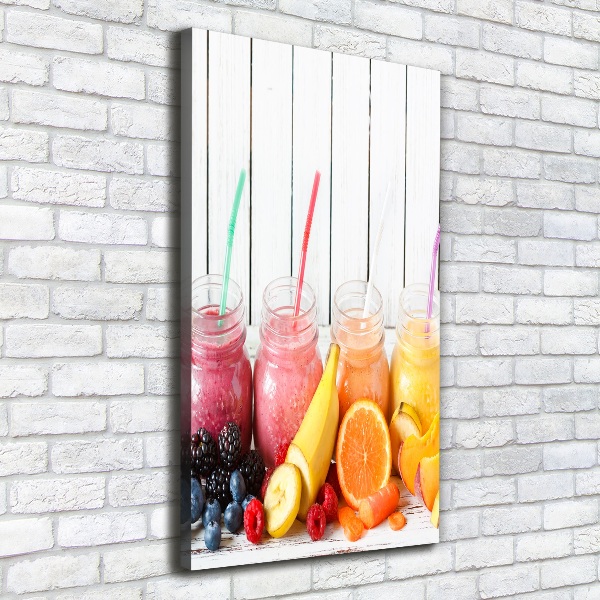 Verticaal schilderij op canvas Kleurrijke cocktails