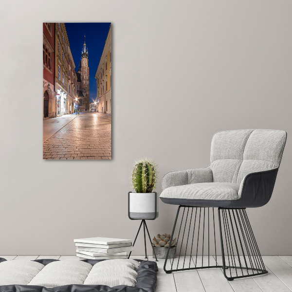 Verticaal schilderij op canvas Krakau, Polen