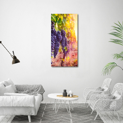 Verticaal canvasschilderij Wijngaard
