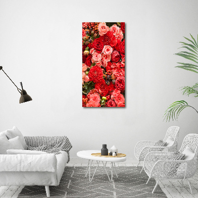 Verticale foto op canvas Een boeket bloemen