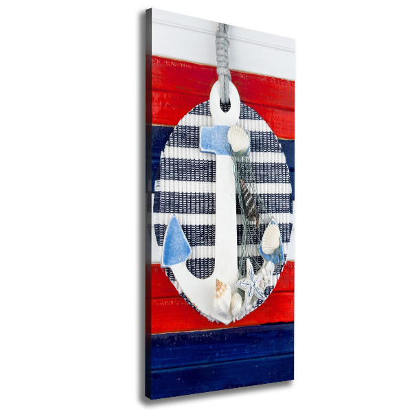 Nowoczesny obraz canvas na ramie pionowy Kotwica