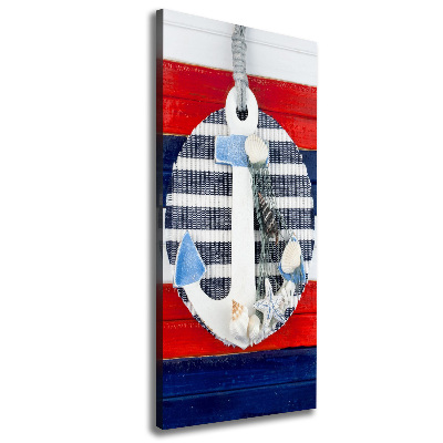 Verticale foto op canvas Anker