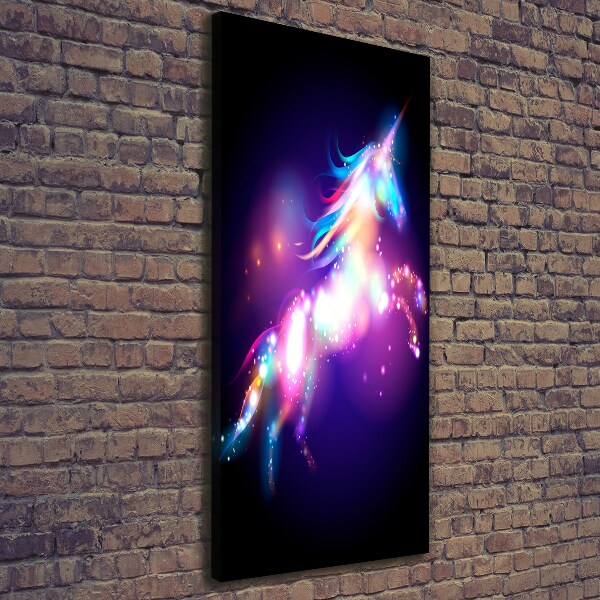Verticale canvasfoto Magische eenhoorn