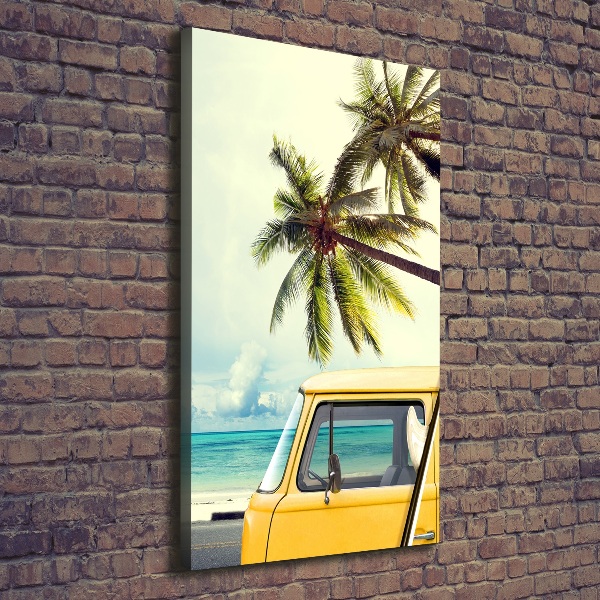 Verticale canvasfoto Tijd om te surfen