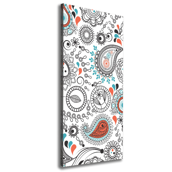 Verticaal schilderij op canvas Ornamenten