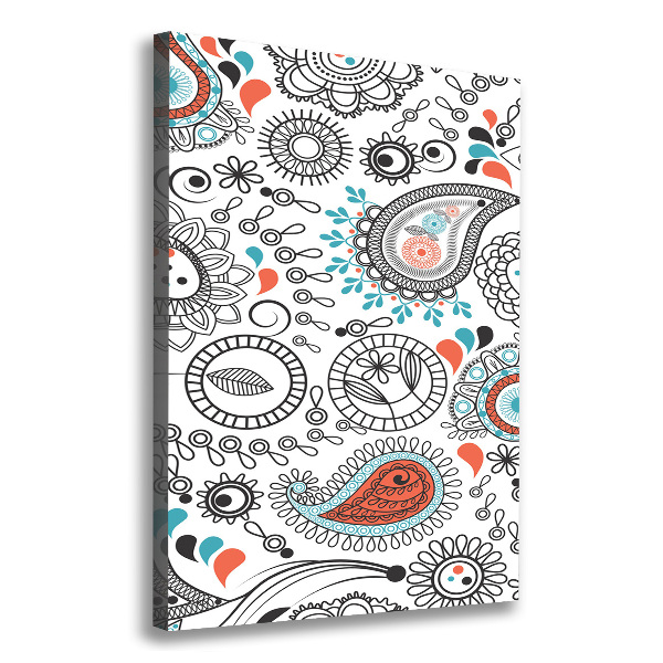 Verticaal schilderij op canvas Ornamenten