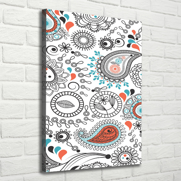 Verticaal schilderij op canvas Ornamenten