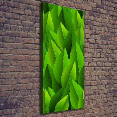 Verticale foto op canvas Groene bladeren