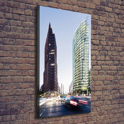 Verticaal canvasschilderij Wolkenkrabbers