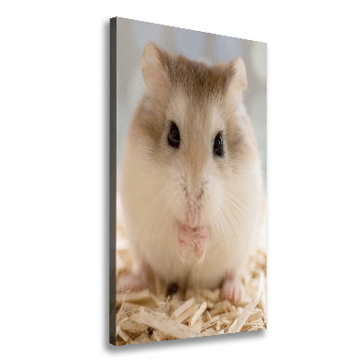 Verticaal schilderij op canvas Hamster