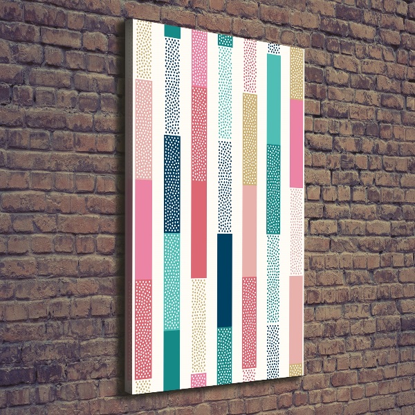 Verticale canvasfoto Kleurrijke strepen
