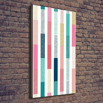 Foto obraz na płótnie pionowy Kolorowe paski