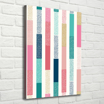 Verticale canvasfoto Kleurrijke strepen