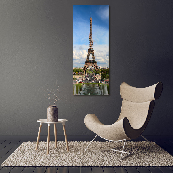 Verticale canvasfoto Eiffeltoren Parijs