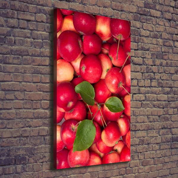 Verticaal canvasschilderij Rode appels