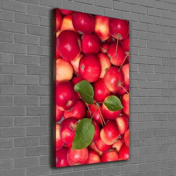 Verticaal canvasschilderij Rode appels