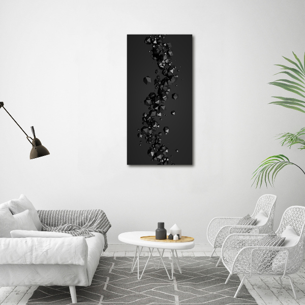 Verticale foto op canvas 3D-abstractie