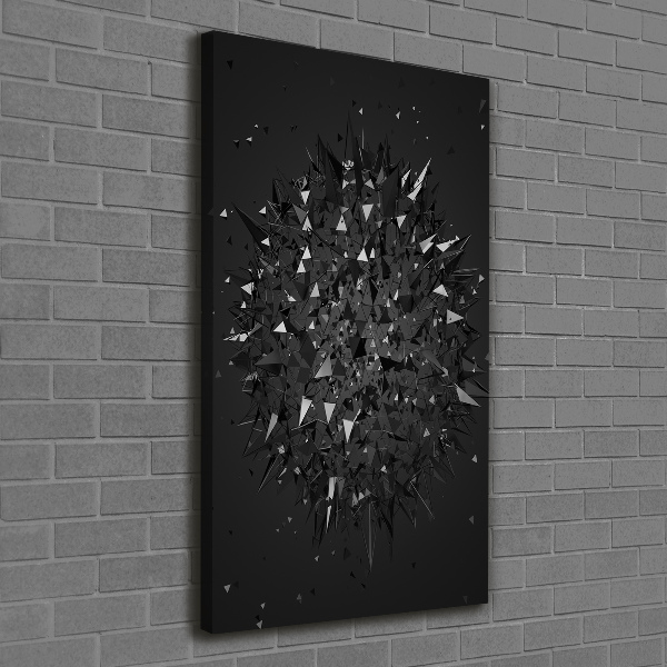 Verticale canvasfoto 3D-abstractie