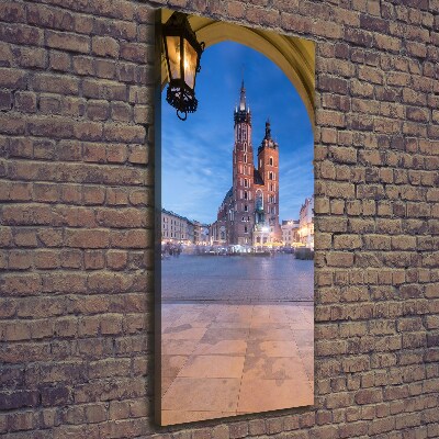 Verticaal schilderij op canvas Krakau, Polen