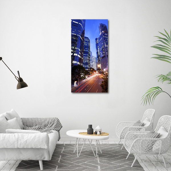 Verticale foto op canvas Wolkenkrabbers