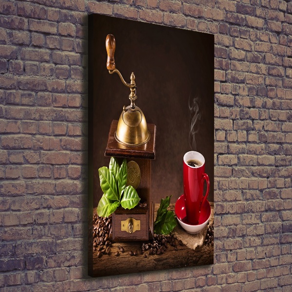 Verticaal schilderij op canvas Koffiemolen