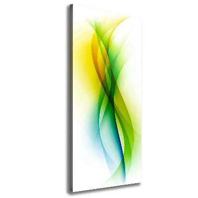 Verticaal schilderij op canvas Abstracte golven