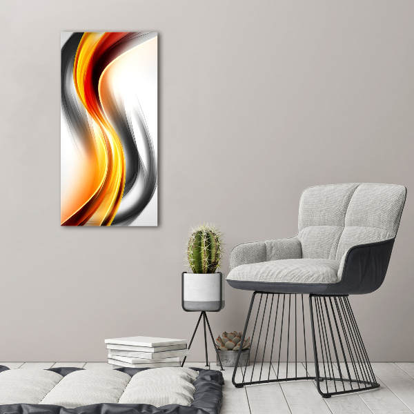 Verticale foto op canvas Abstracte golven