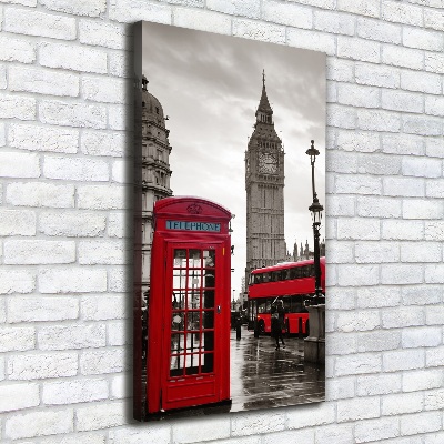 Verticale foto op canvas Big Ben Londen