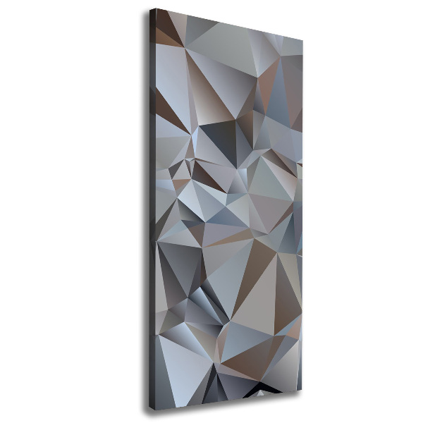 Verticaal schilderij op canvas Abstracte driehoeken