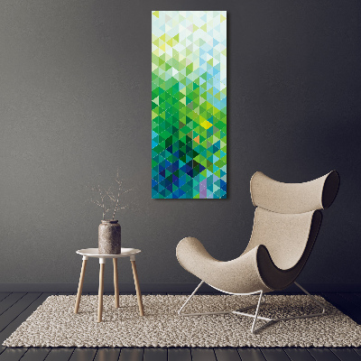 Foto obraz na płótnie pionowy Abstrakcja trójkąty