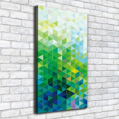 Foto obraz na płótnie pionowy Abstrakcja trójkąty