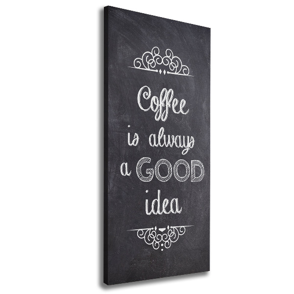 Verticale foto op canvas Koffiecollage