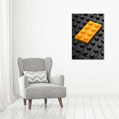 Verticale foto op canvas Lego
