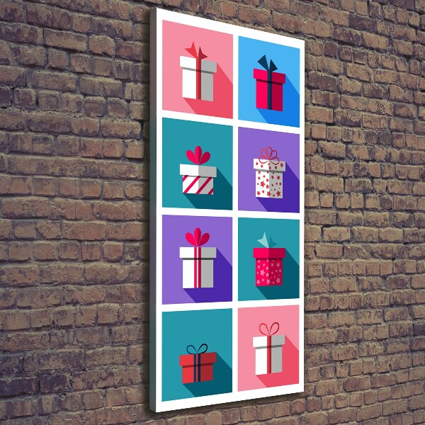 Verticale canvasfoto Cadeaus