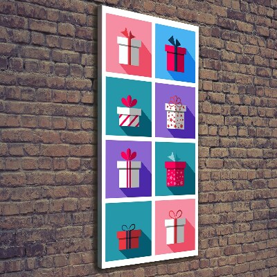 Verticale canvasfoto Cadeaus