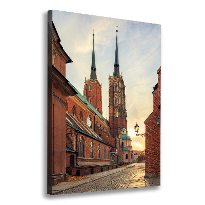 Verticaal schilderij op canvas Wrocław, Polen