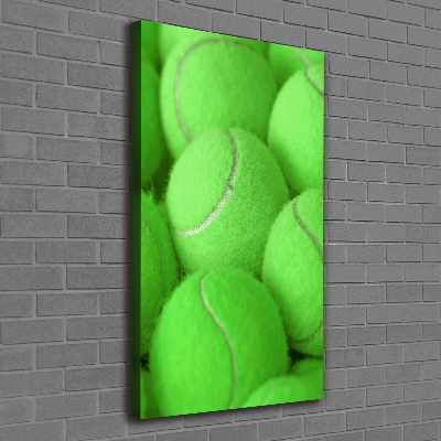 Verticaal schilderij op canvas Tennisballen