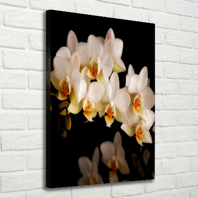 Verticale foto op canvas Orchidee