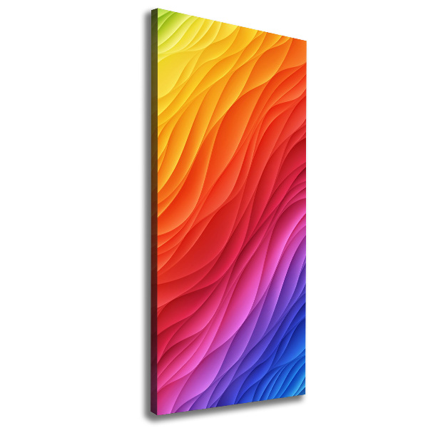 Foto obraz na płótnie pionowy Kolorowe fale