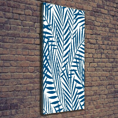 Verticaal canvasschilderij Tropische bladeren