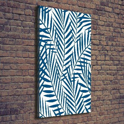 Verticaal canvasschilderij Tropische bladeren