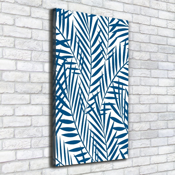 Verticaal canvasschilderij Tropische bladeren