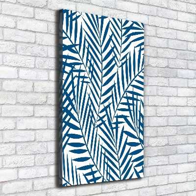 Verticaal canvasschilderij Tropische bladeren